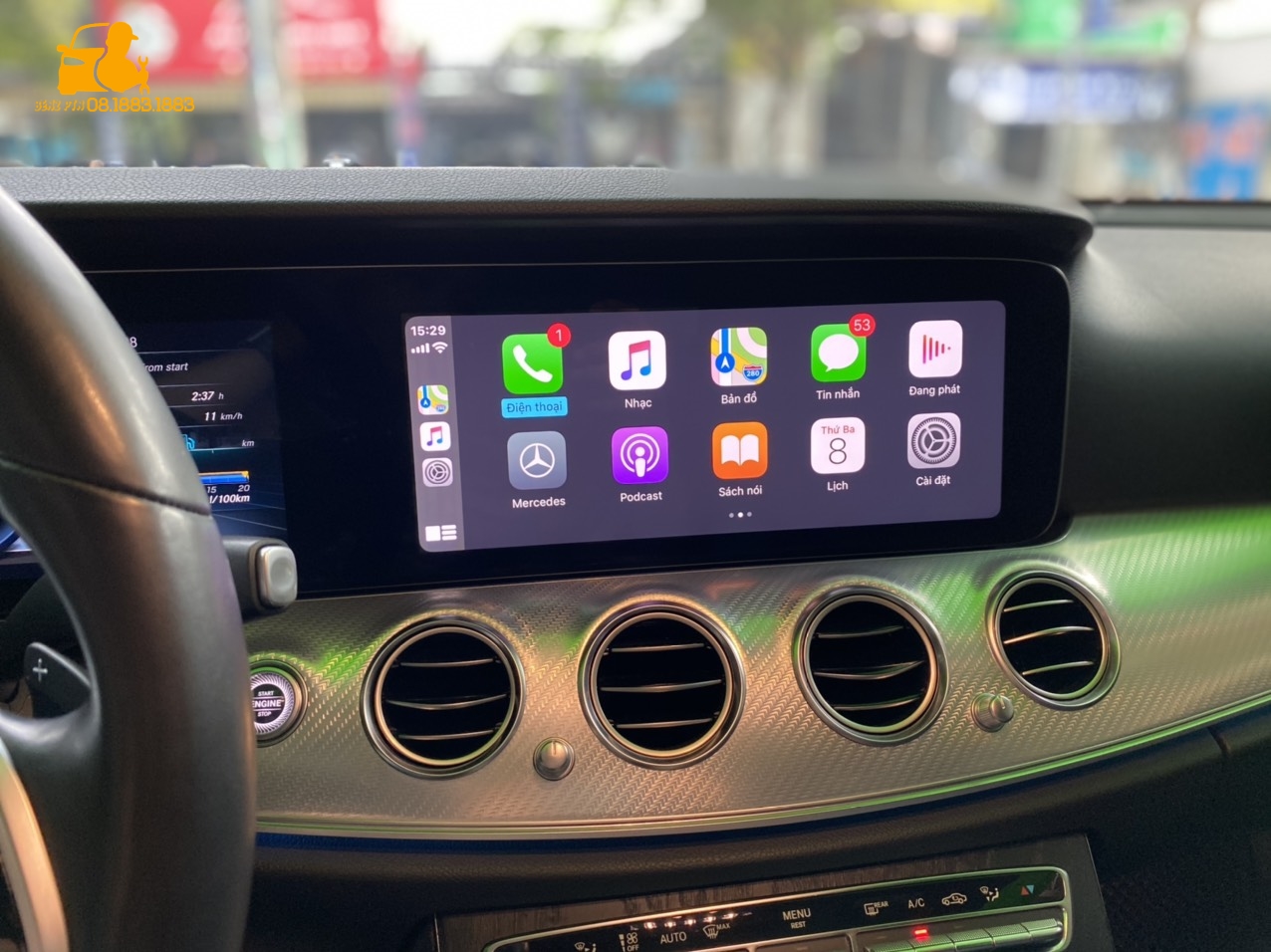 Nâng cấp Apple Carplay cho xe Mercedes